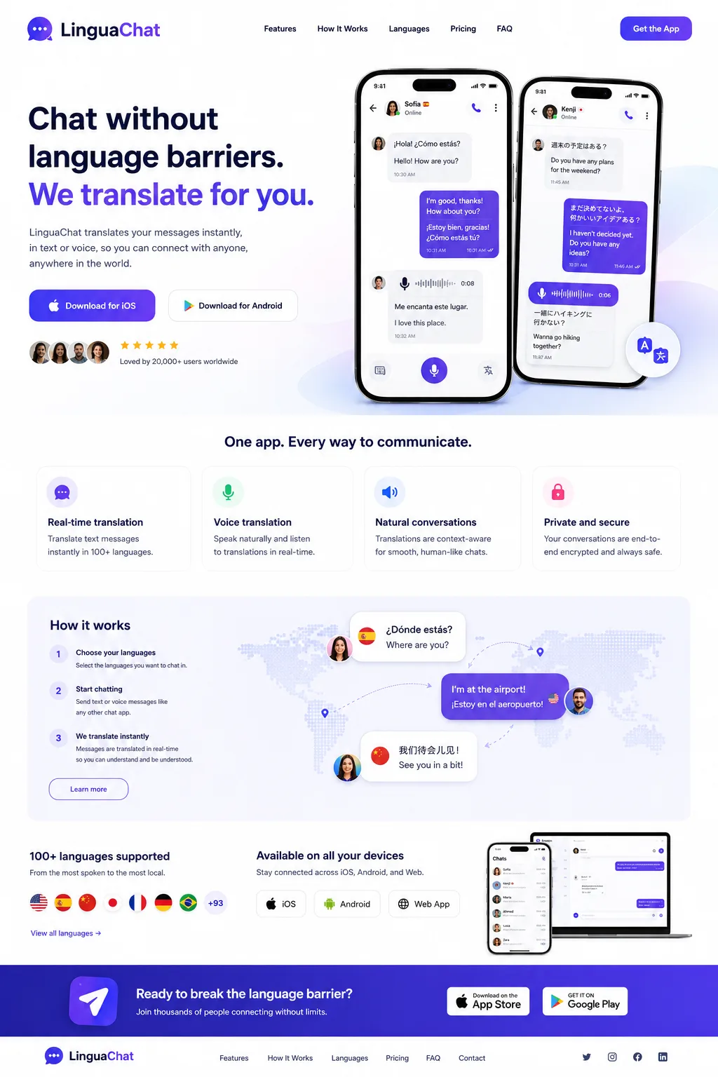 Restaurant marketing landing page layout designed to convert